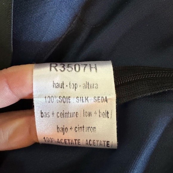 Sandro Silk Rhinestone Embellished Cocktail Dress - Purple Black - US Size 4 - Picture 8 of 9